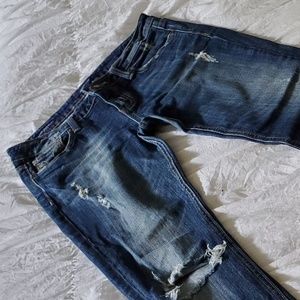 Vigoss Dublin skinny ripped distress jeans 7/8 29